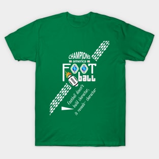 pattern desing of foot ball T-Shirt